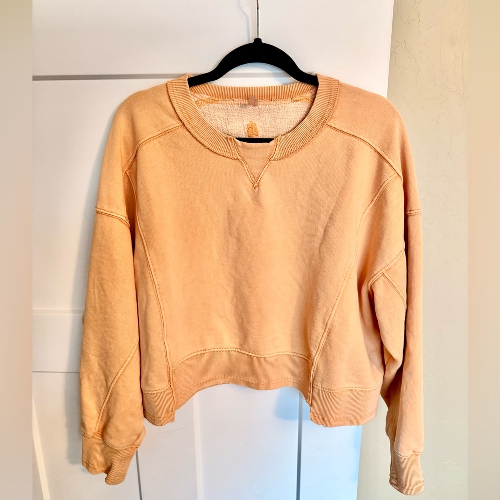 Free People Intercept Pullover • Rust Peach Neutral • M